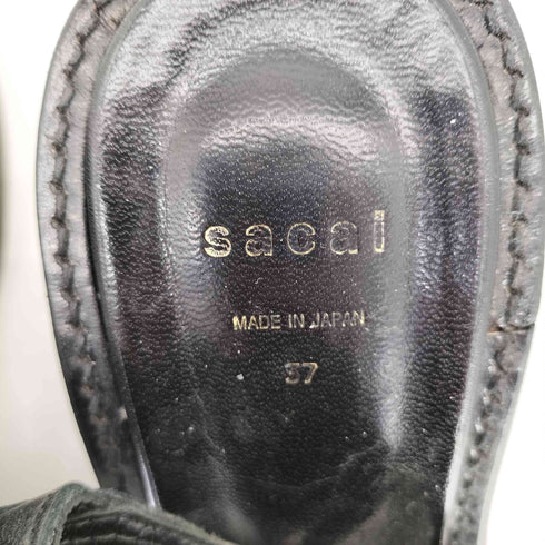 サカイ Sacai vibramソールレザーサボサンダル レディース JPN:37